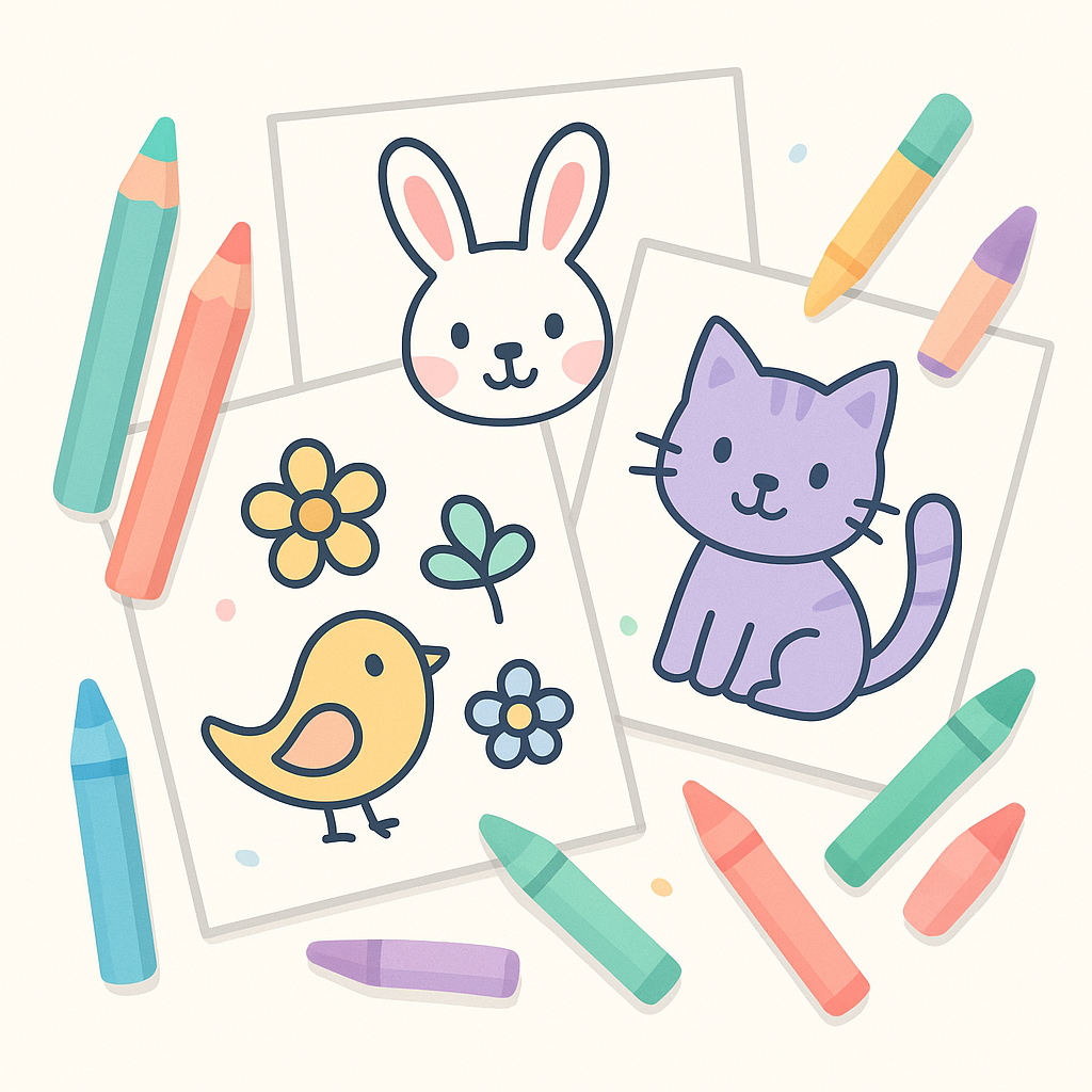 Free Coloring Pages for Kids banner