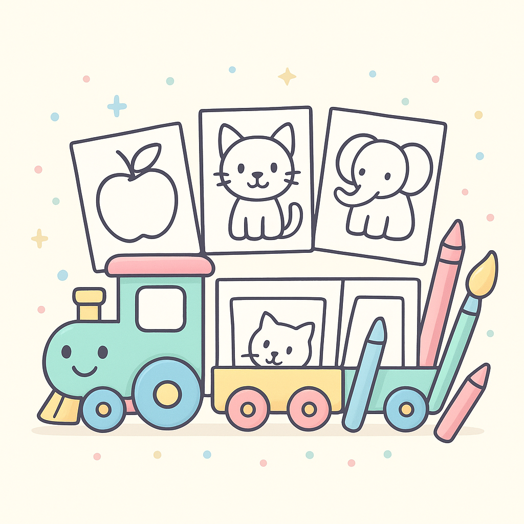 Alphabet Train Coloring Pages banner