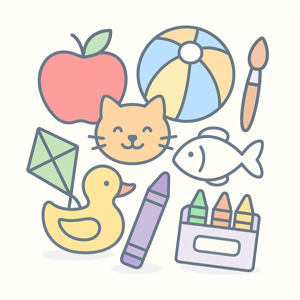 Letter Object Coloring Pages banner