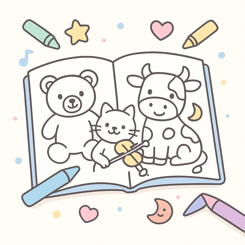 Character & Nursery Rhyme Coloring Pages cover image