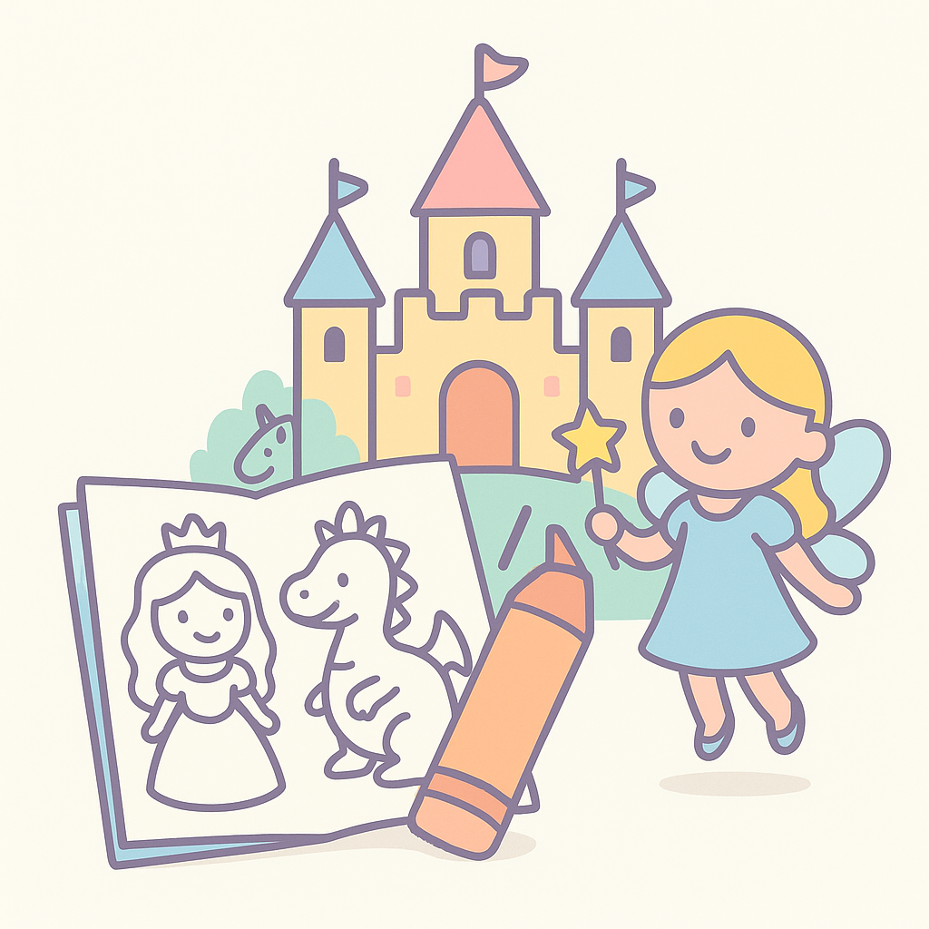 Fairy Tale Coloring Pages banner
