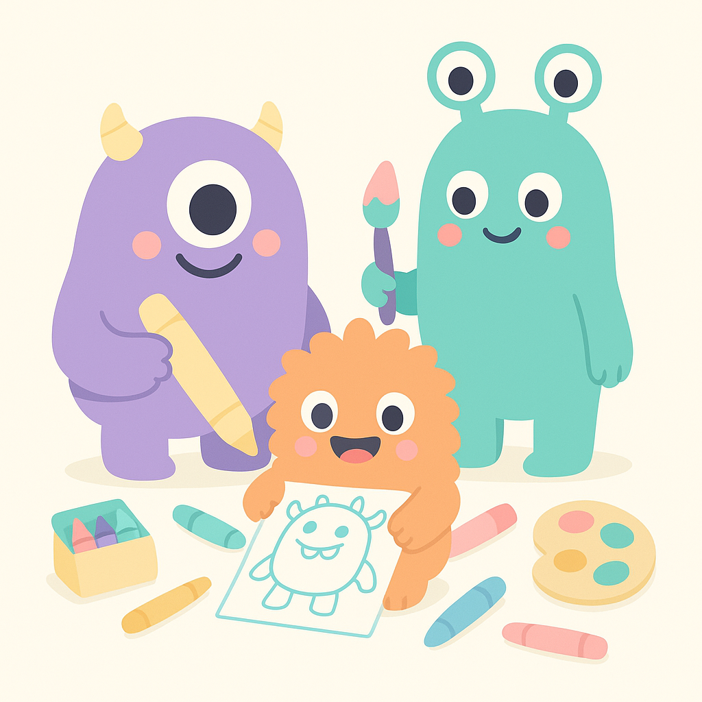 Monster Coloring Pages banner