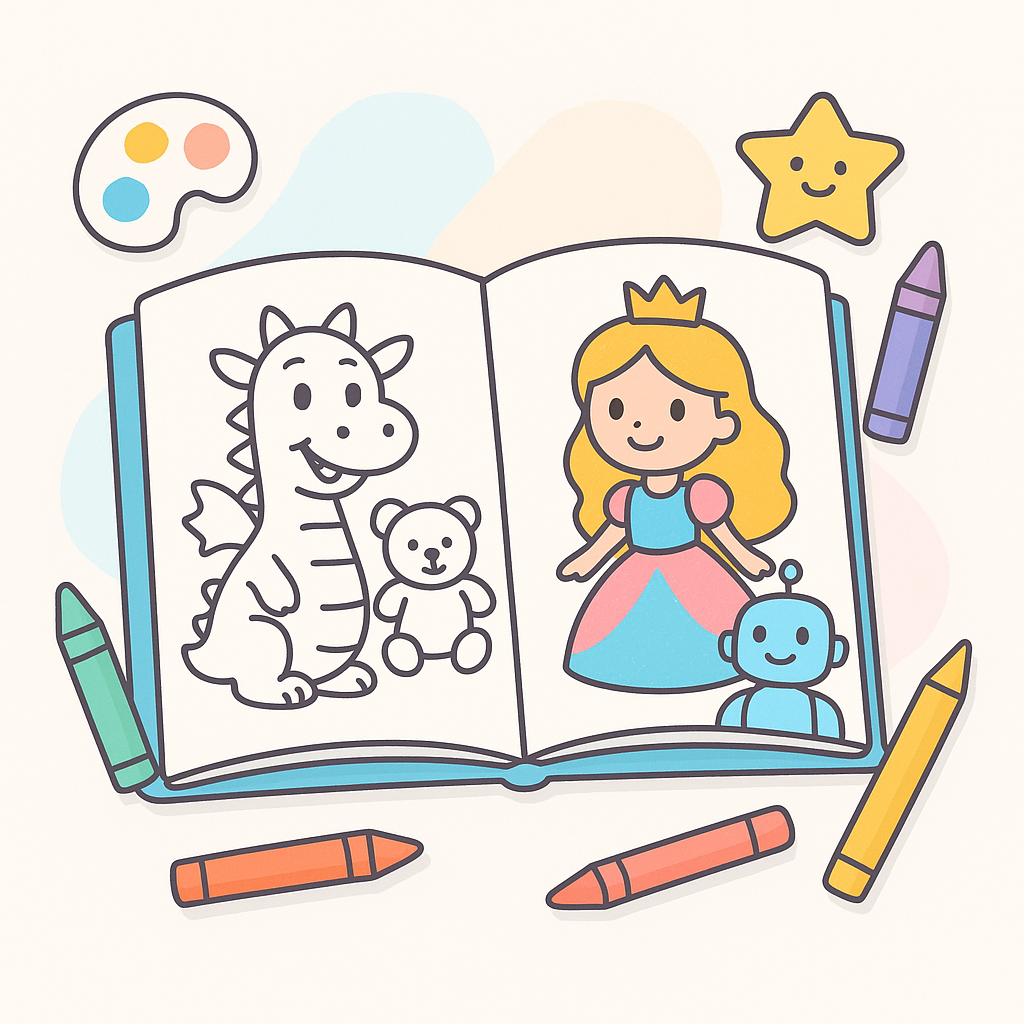 Storybook Character Coloring Pages banner