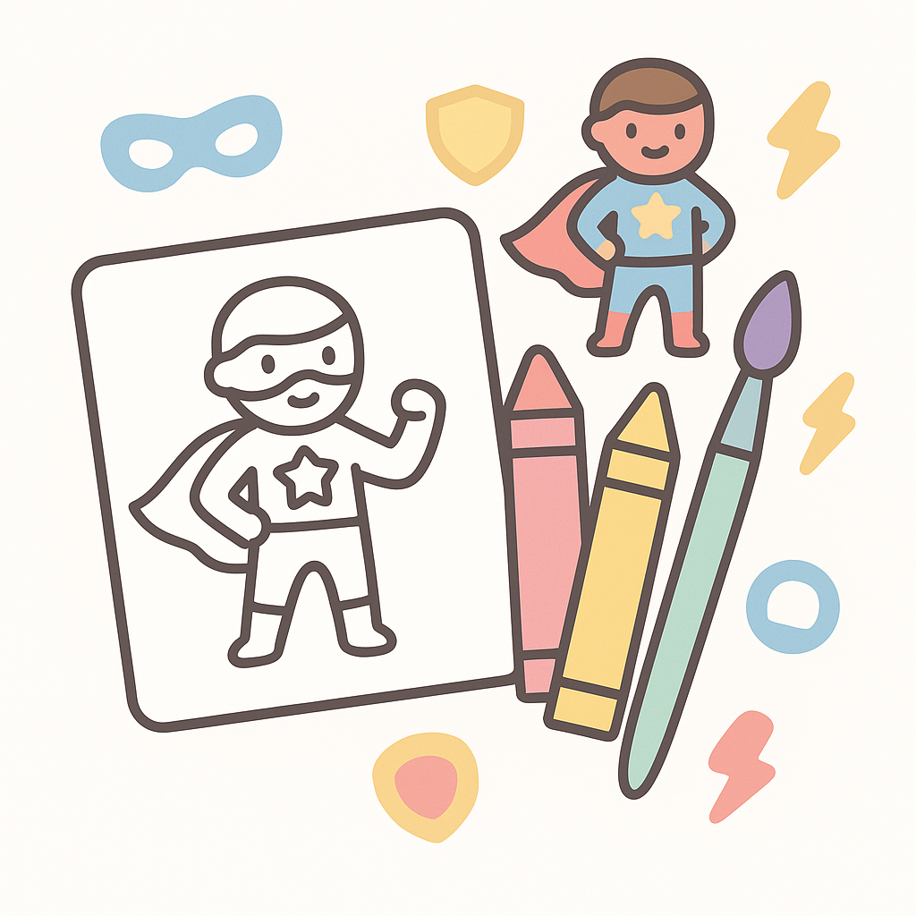 Superhero Coloring Pages banner