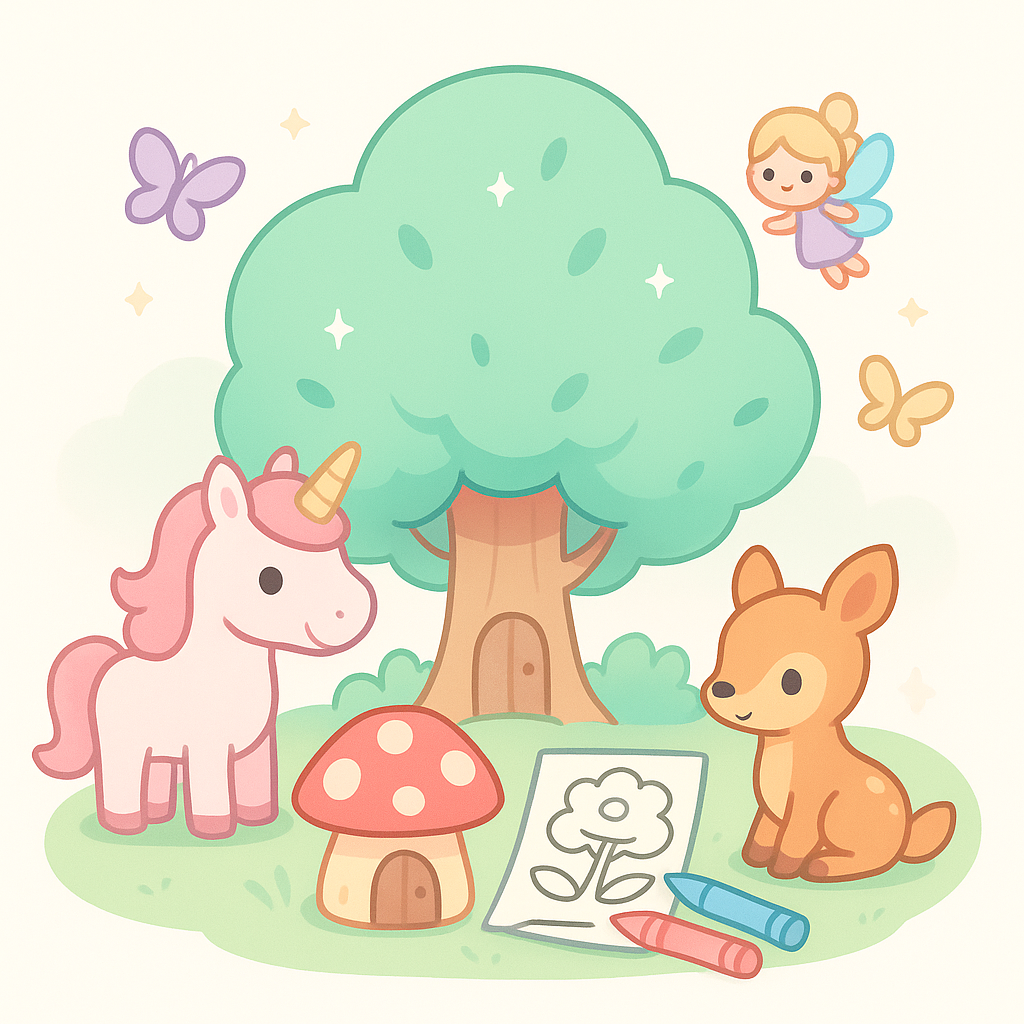 Enchanted Forest Coloring Pages banner