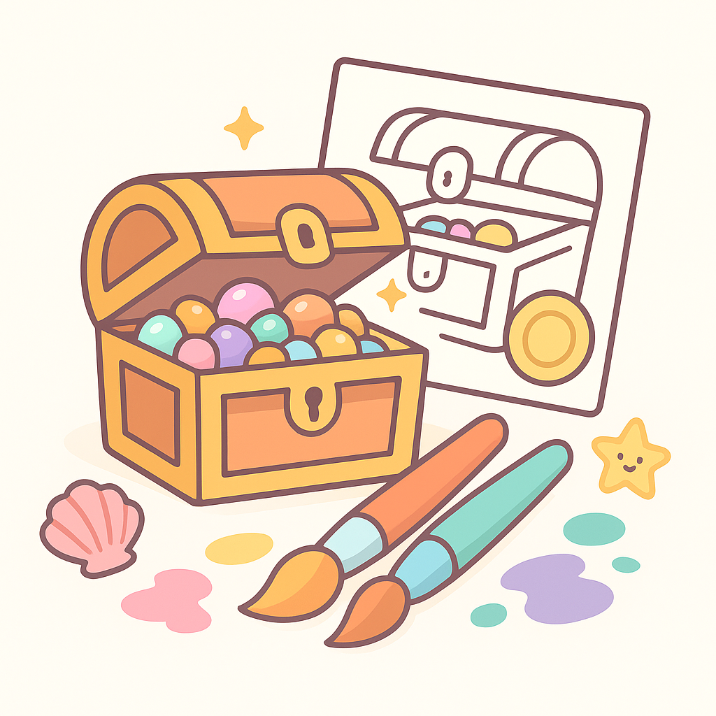 Treasure Coloring Pages banner