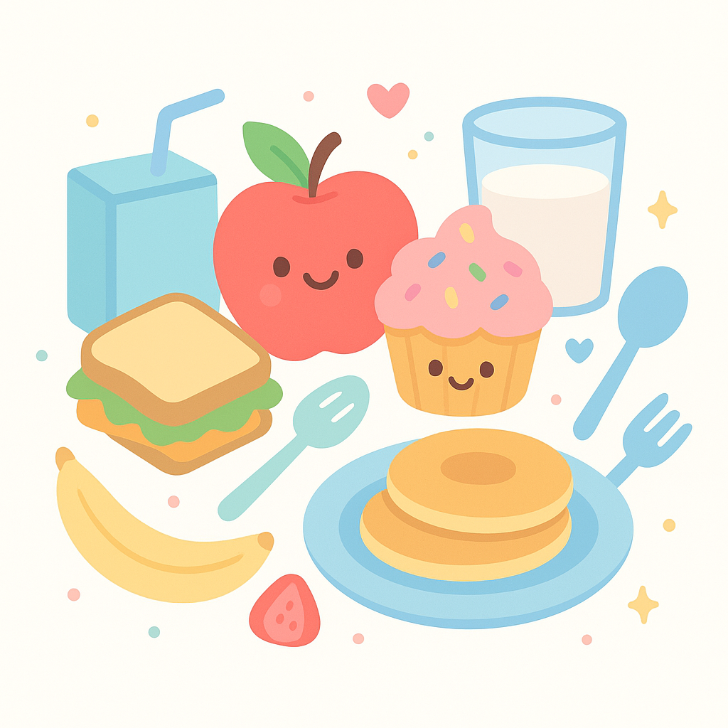 Food & Drink Coloring Pages banner