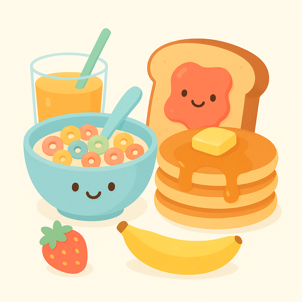 Breakfast Coloring Pages banner