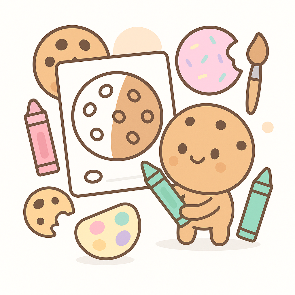 Cookie Coloring Pages banner