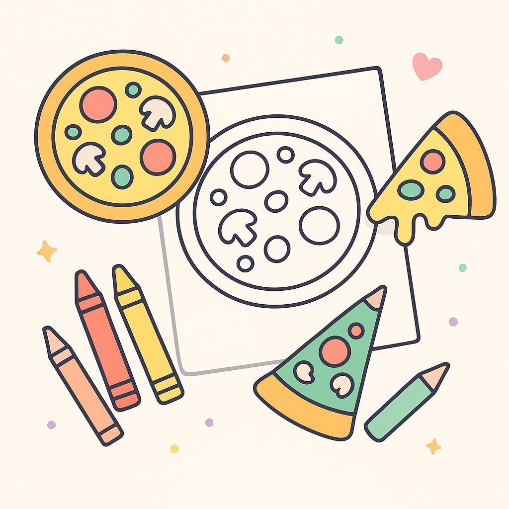 Pizza Coloring Pages banner