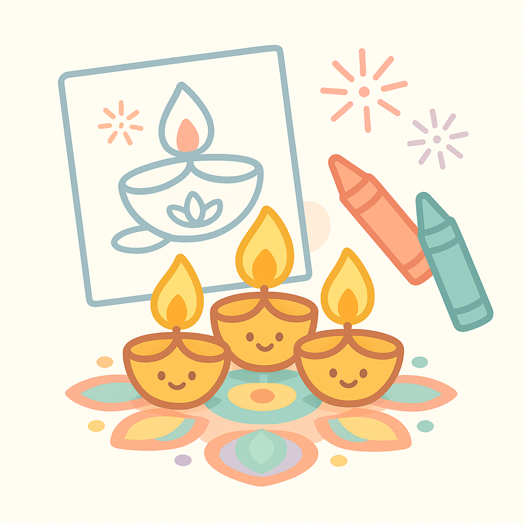 Diwali Coloring Pages banner