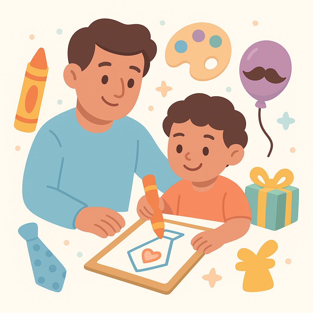 Father's Day Coloring Pages banner