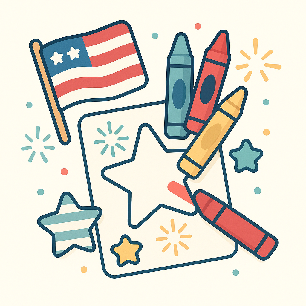 4th of July Coloring Pages banner