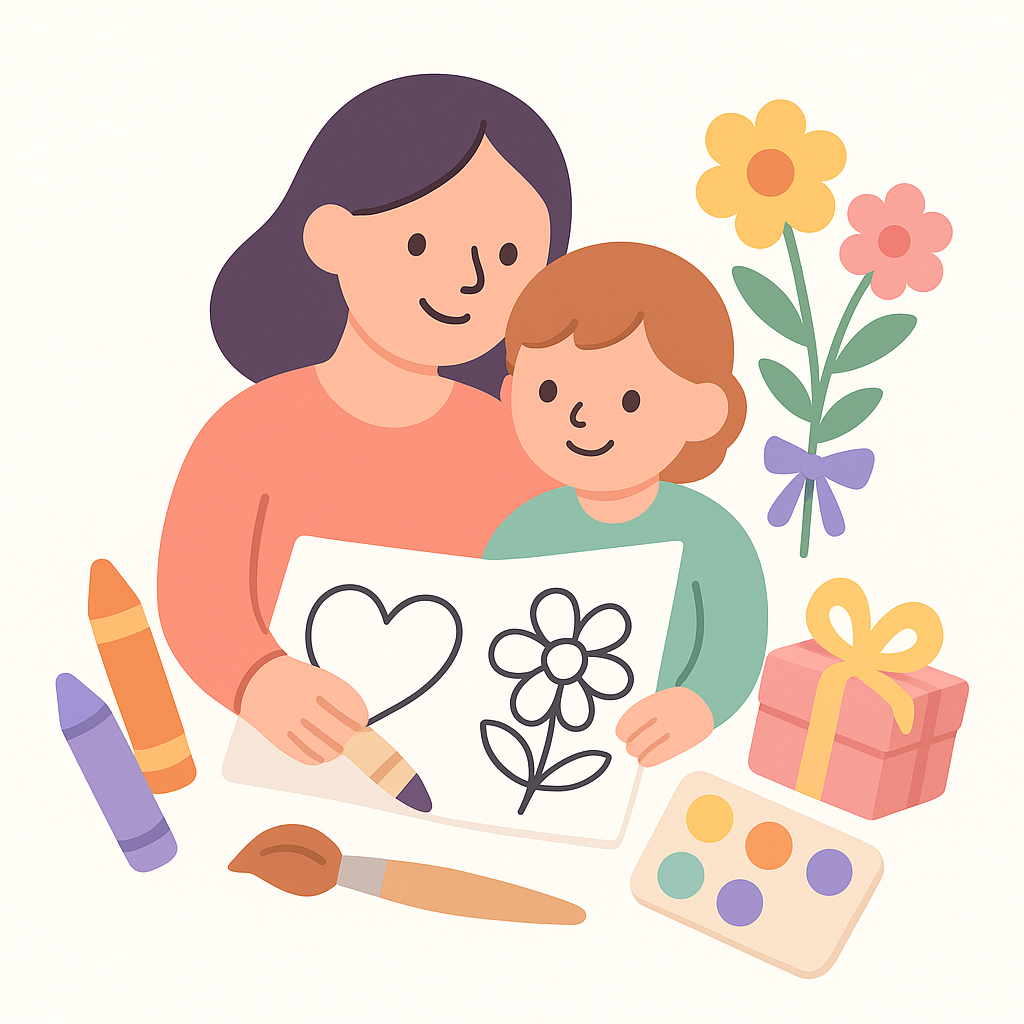 Mother's Day Coloring Pages banner