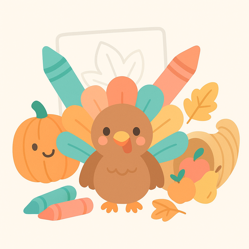 Thanksgiving Coloring Pages banner