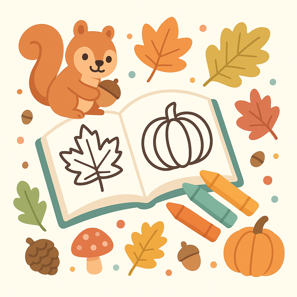 Autumn Coloring Pages banner