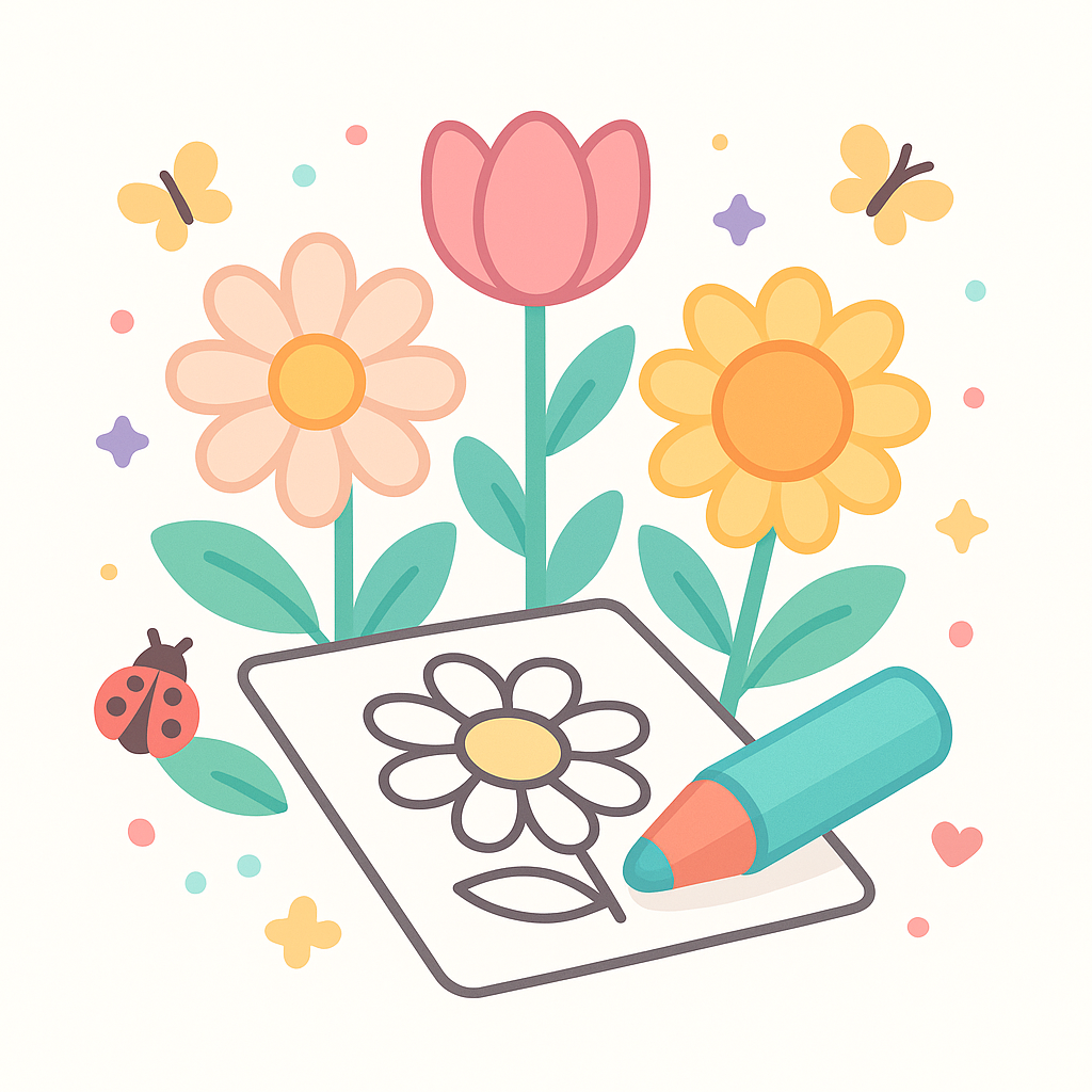 Flower Coloring Pages banner