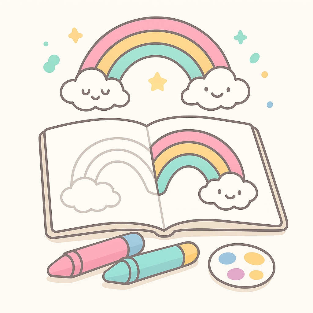 Rainbow Coloring Pages banner