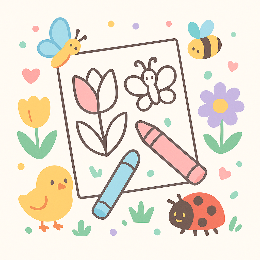 Spring Coloring Pages banner