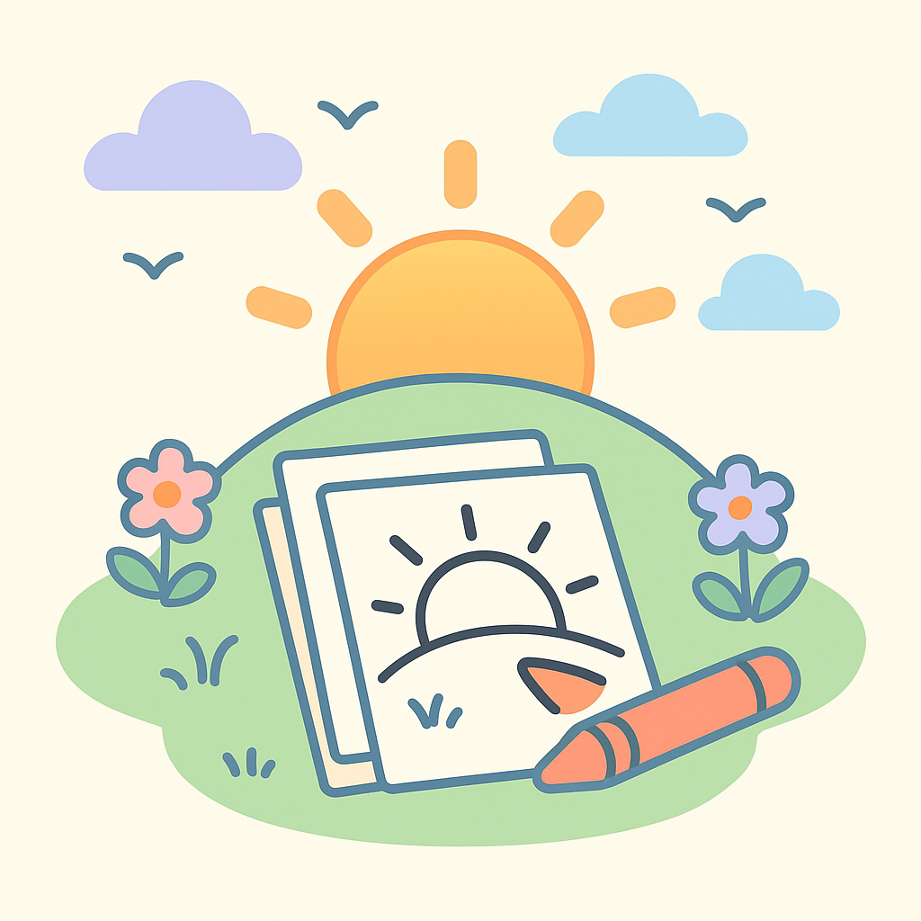 Sunrise & Sunset Coloring Pages banner