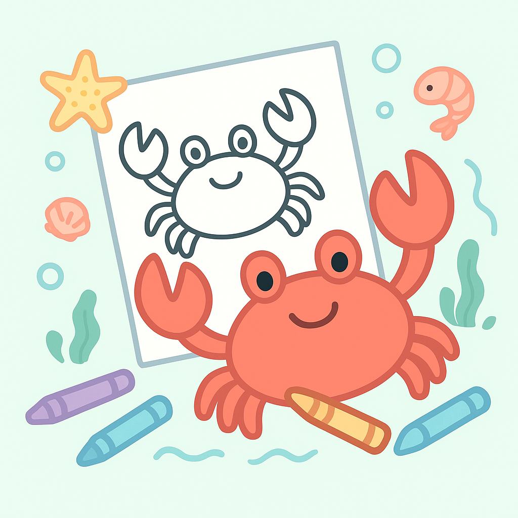Crab Coloring Pages banner