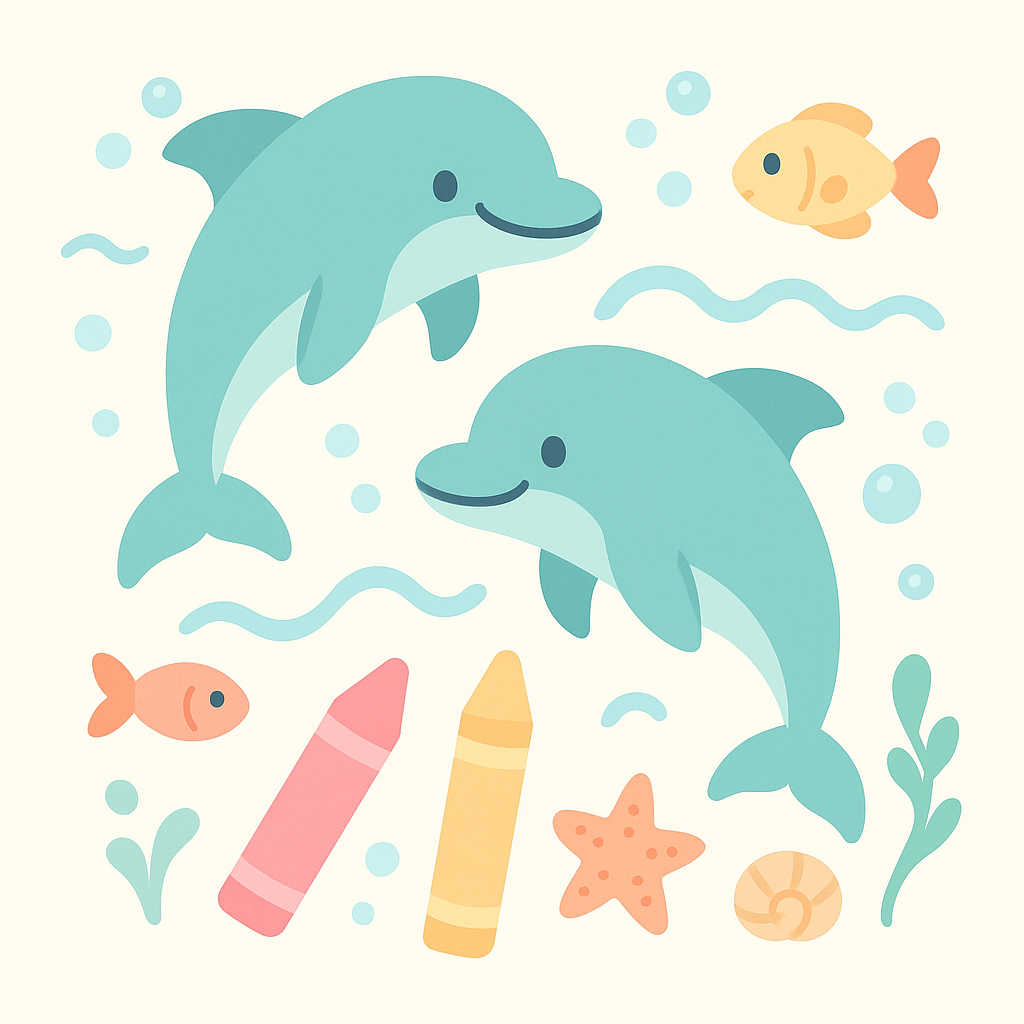 Dolphin Coloring Pages banner
