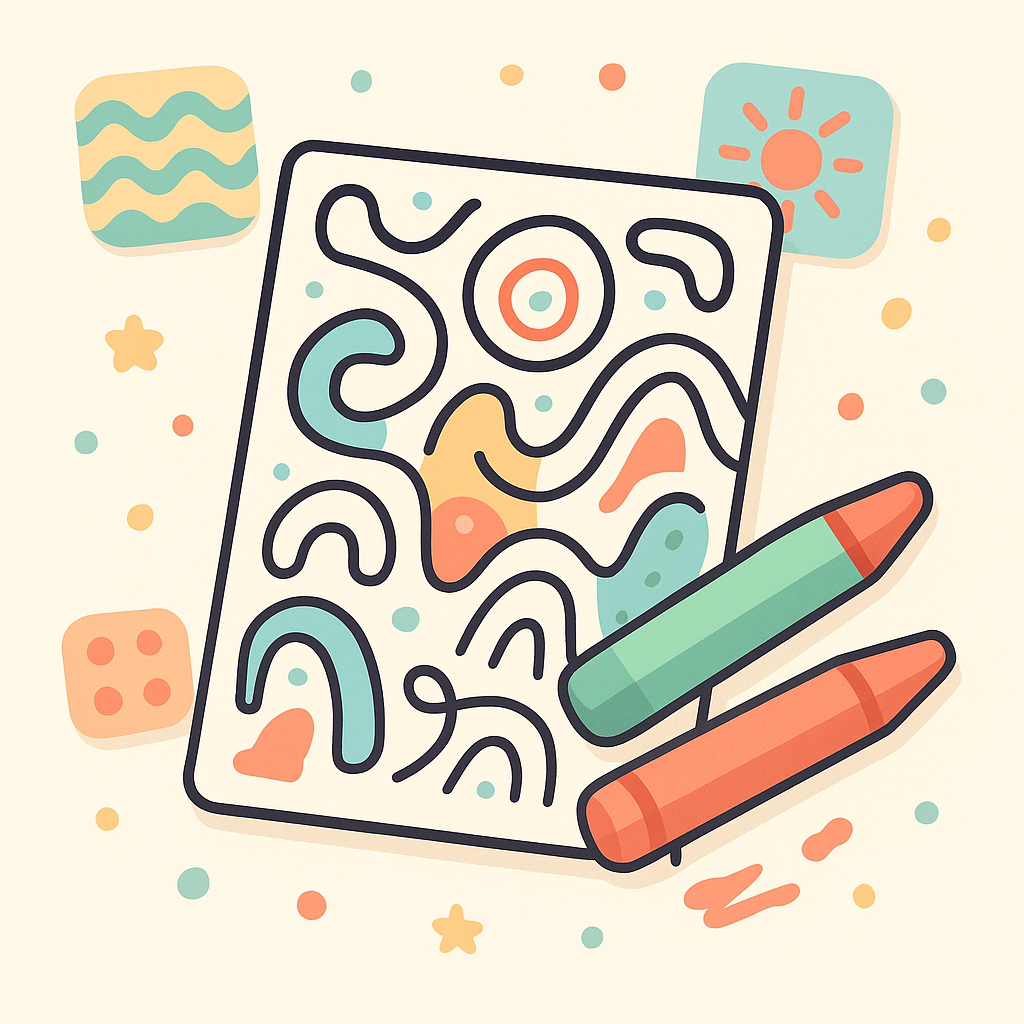 Abstract Coloring Pages banner