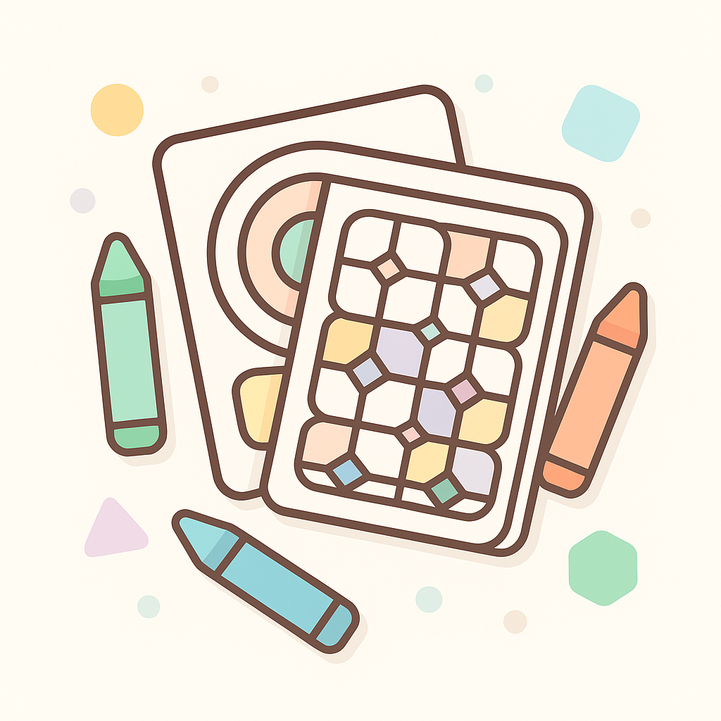 Geometric Coloring Pages banner