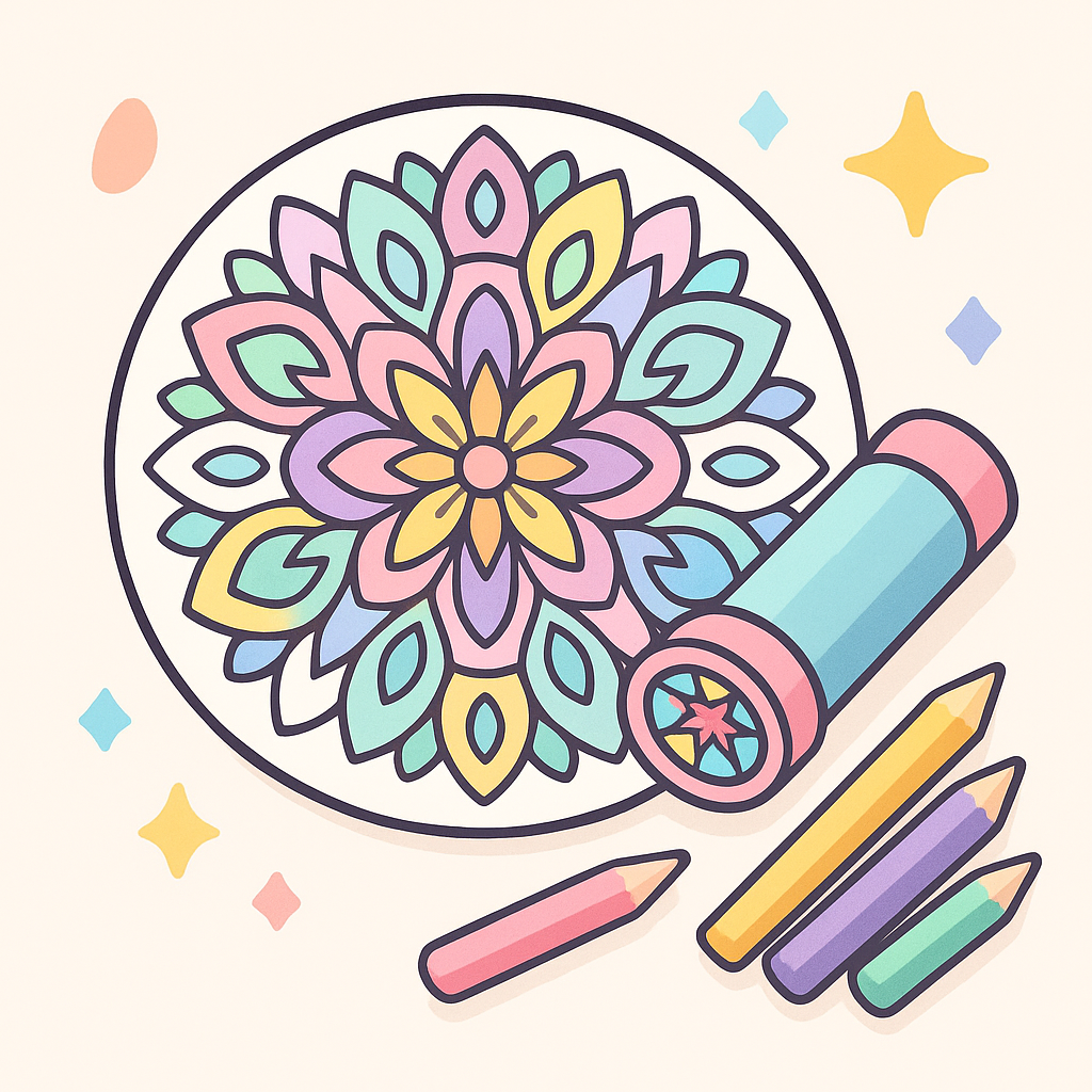 Kaleidoscope Coloring Pages banner