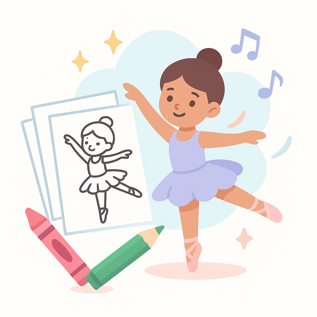 Dancer Coloring Pages banner