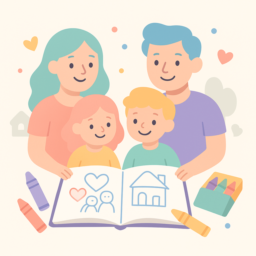 Family Coloring Pages banner