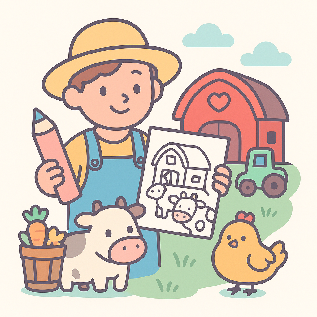 Farmer Coloring Pages banner
