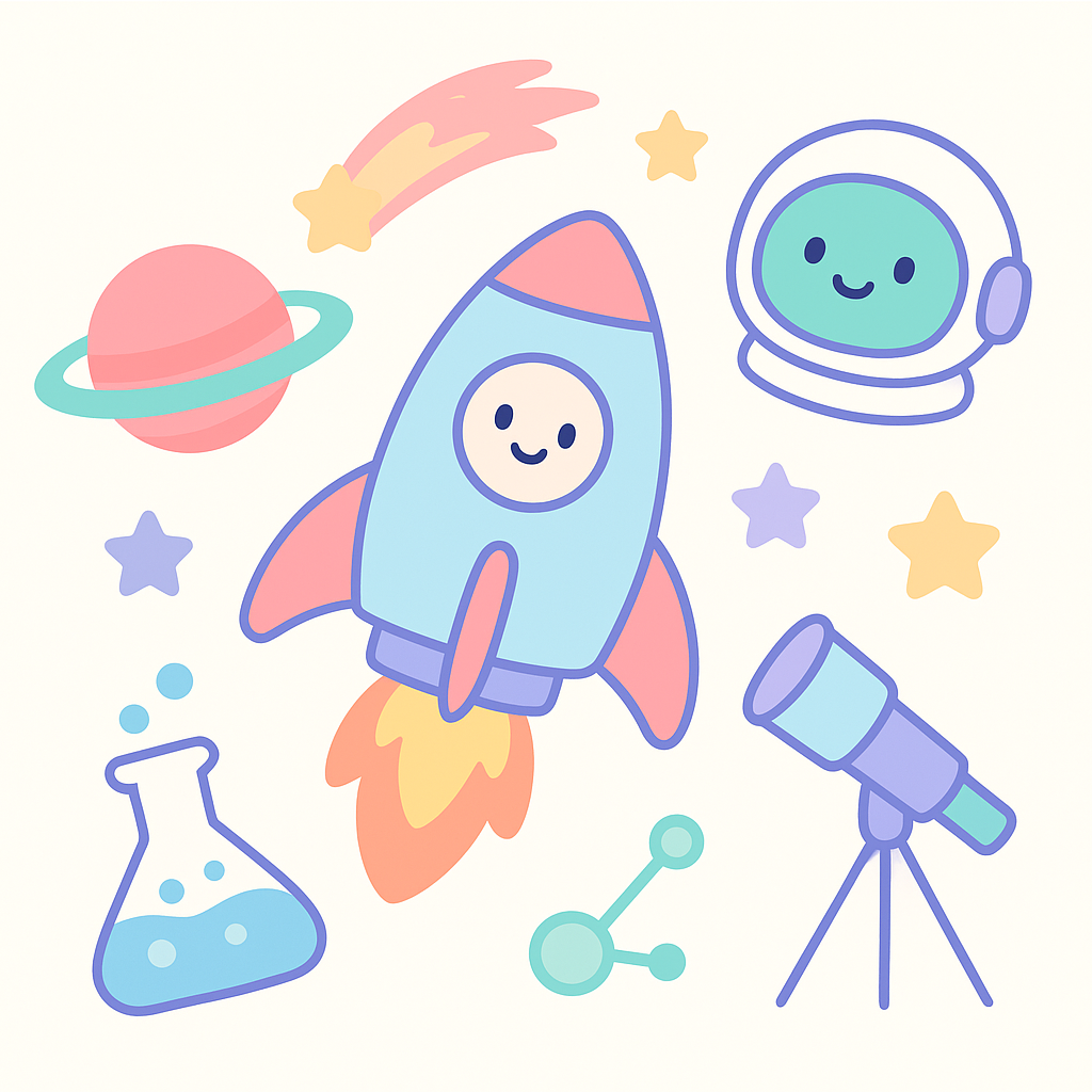 Space & Science Coloring Pages cover image