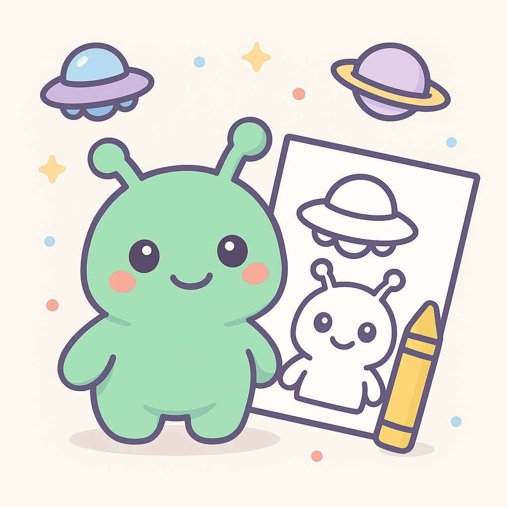 Alien Coloring Pages banner