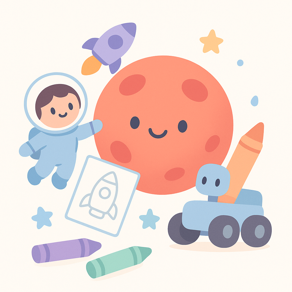 Mars Coloring Pages banner