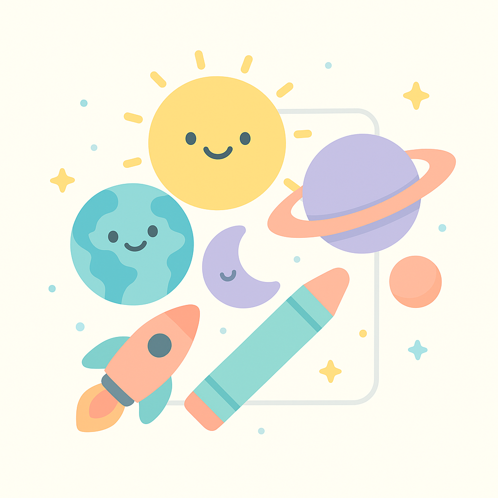 Solar System Coloring Pages banner