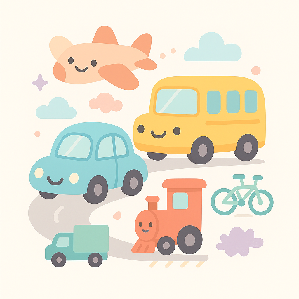 Vehicle & Transport Coloring Pages banner