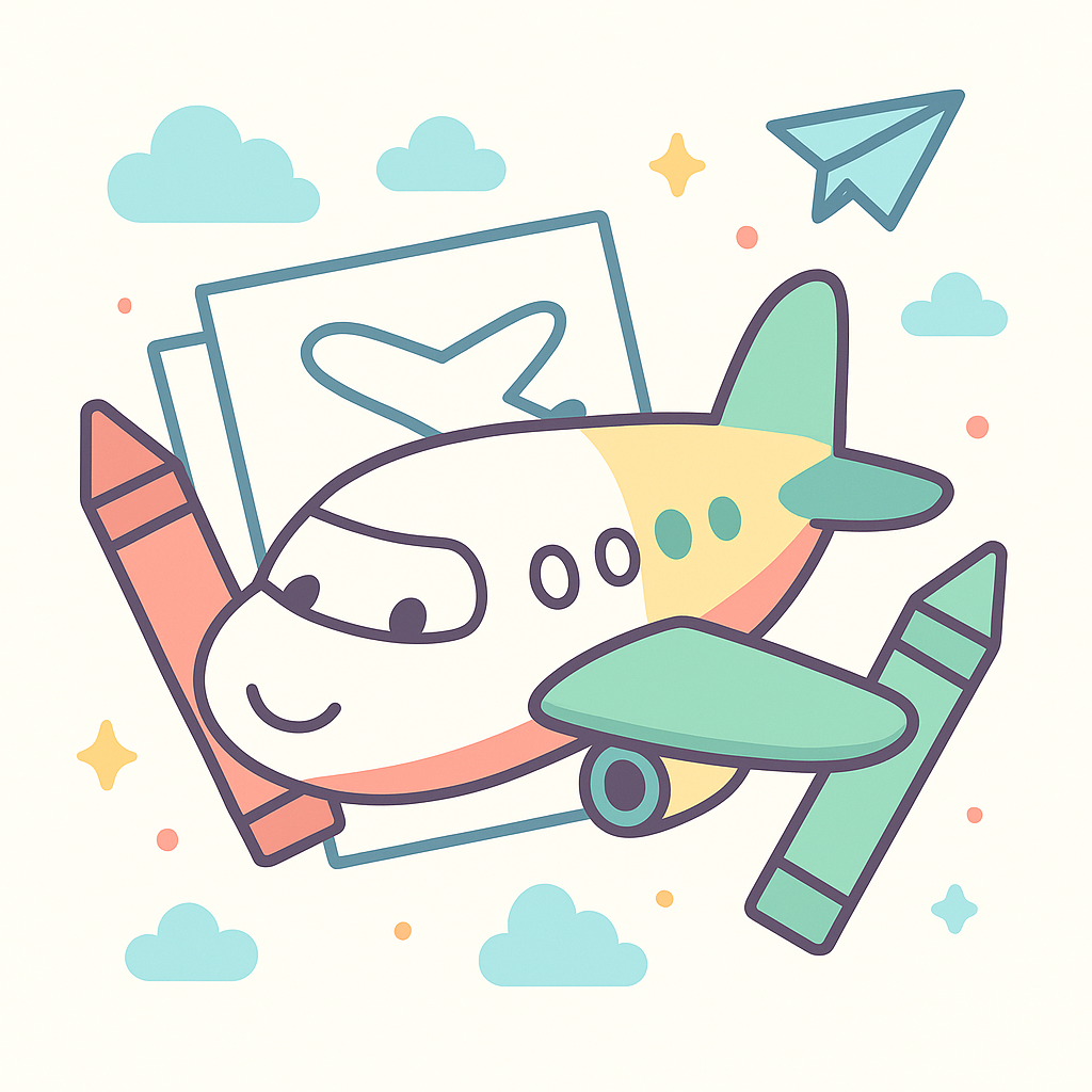 Airplane Coloring Pages banner