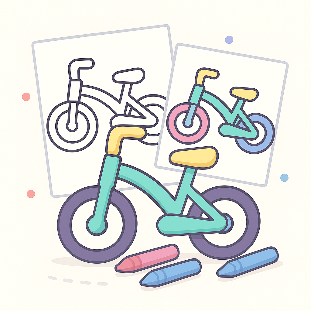 Bicycle Coloring Pages banner