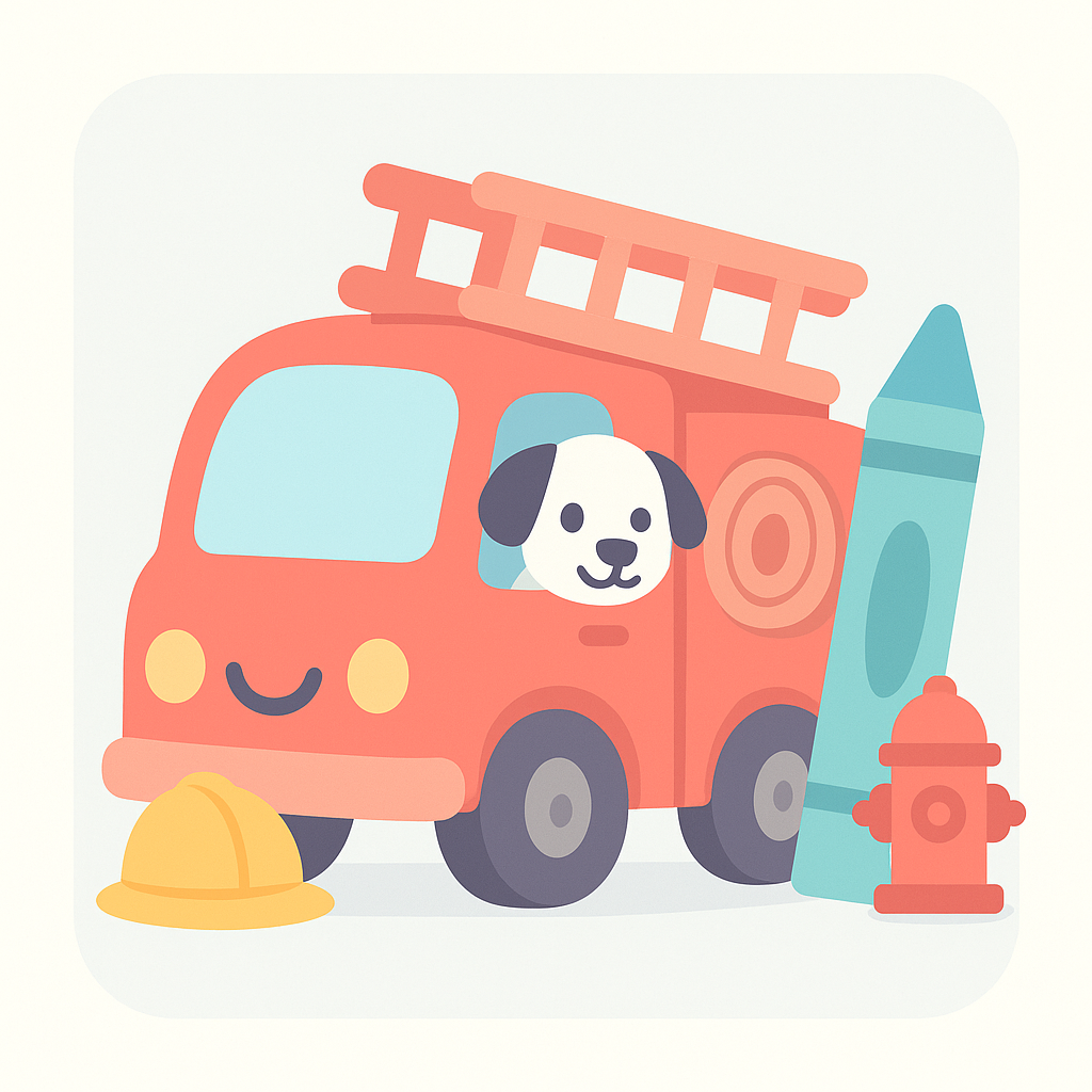 Fire Truck Coloring Pages banner