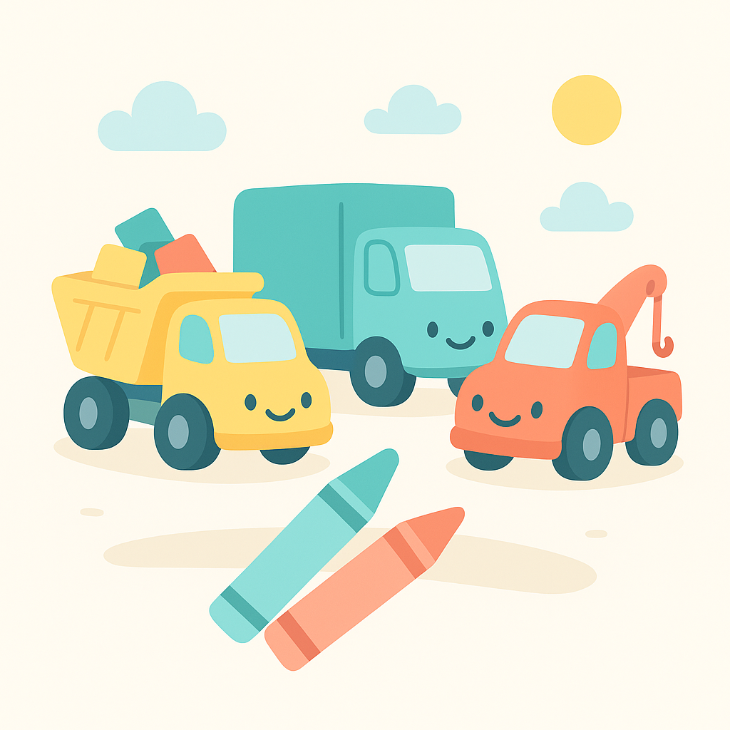 Truck Coloring Pages banner