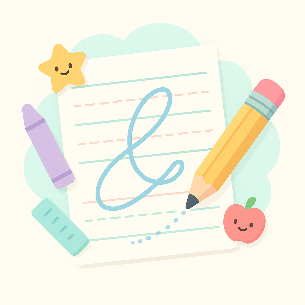 Cursive Free Writing Lines banner
