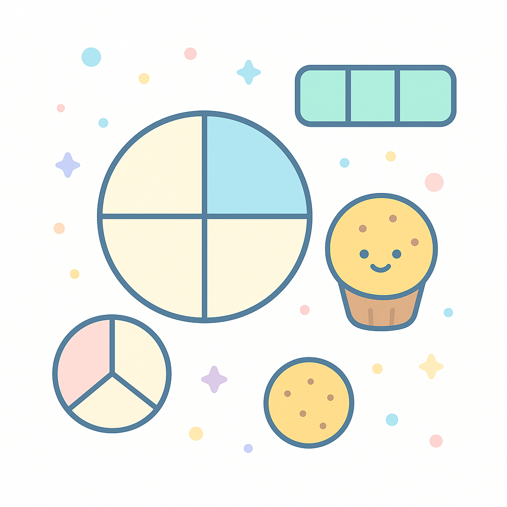 Fraction of a Whole Worksheets banner