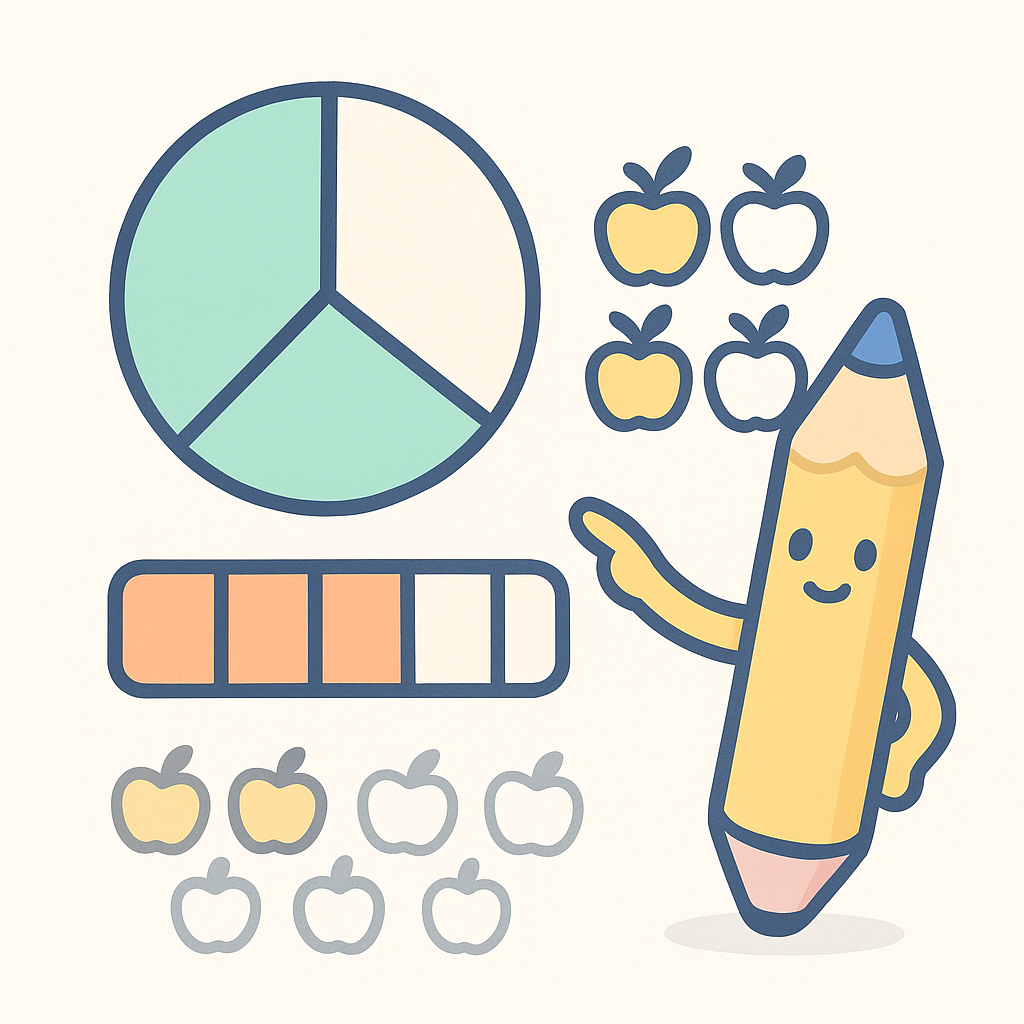 Identifying Fractions Worksheets banner