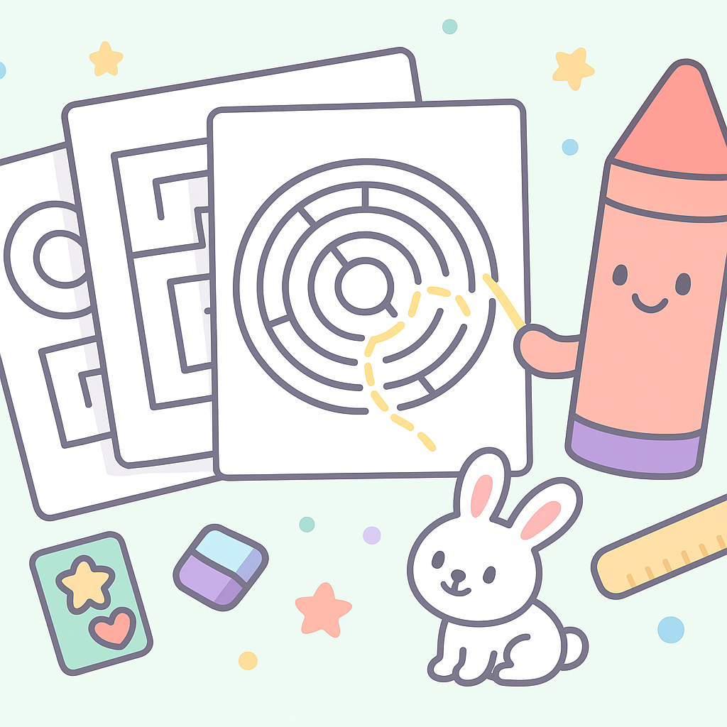 Printable Mazes for Kids cover image