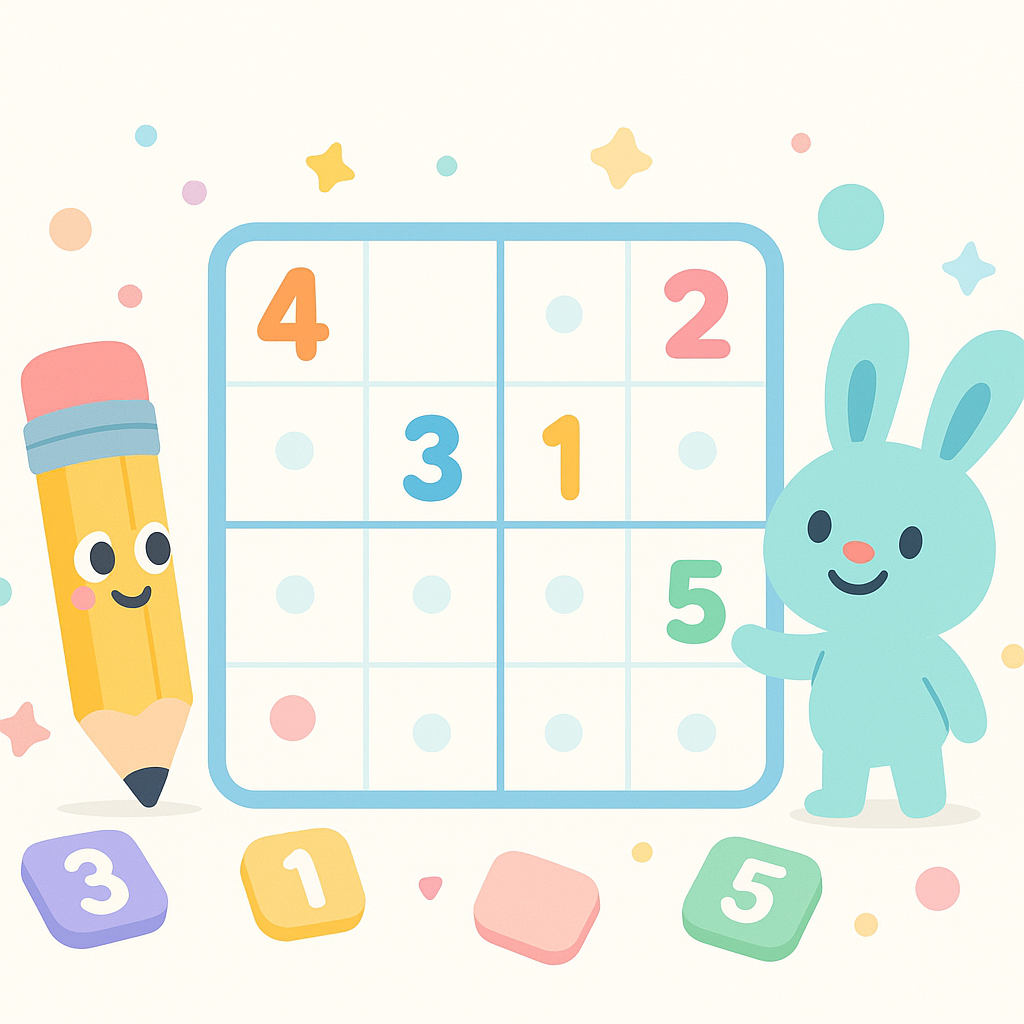 Sudoku Puzzles for Kids cover image