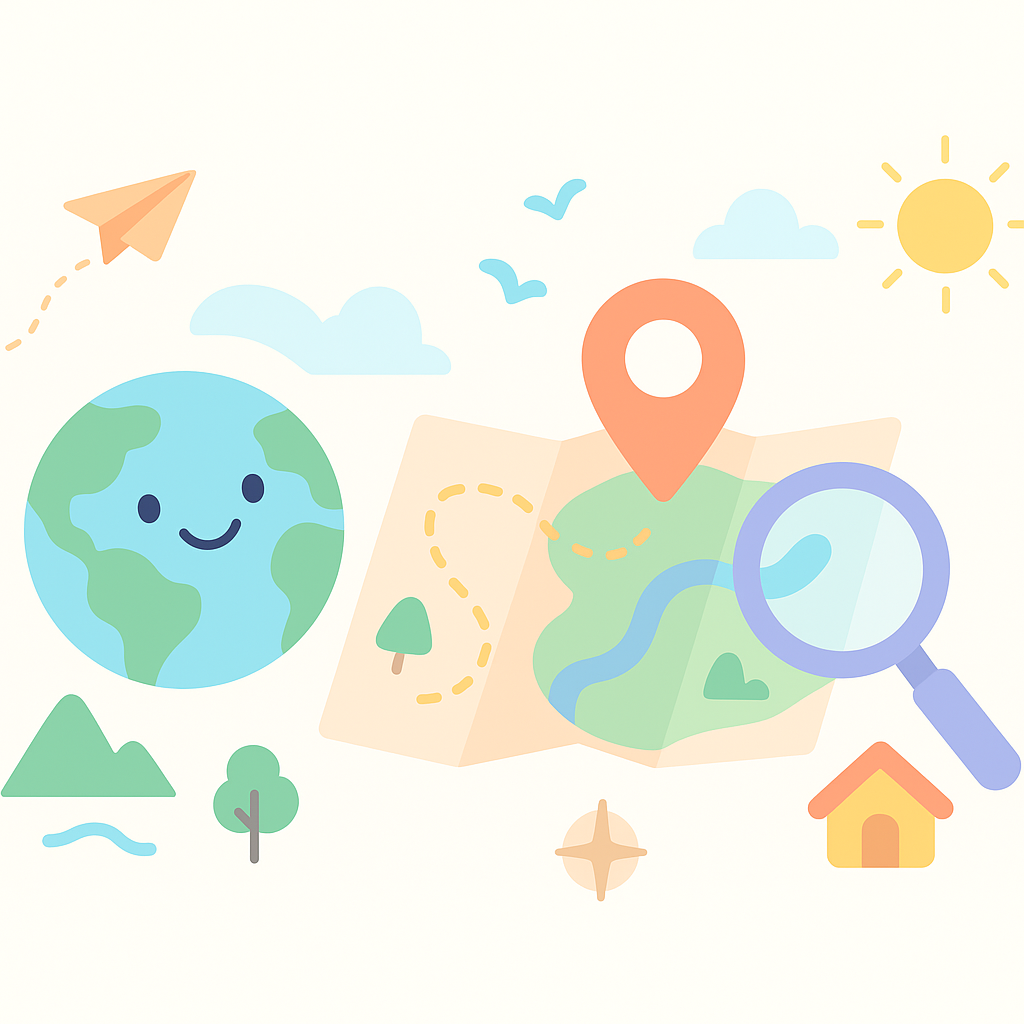 Map & Geography Worksheets banner