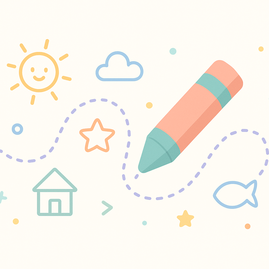 Free Tracing & Drawing Worksheets banner