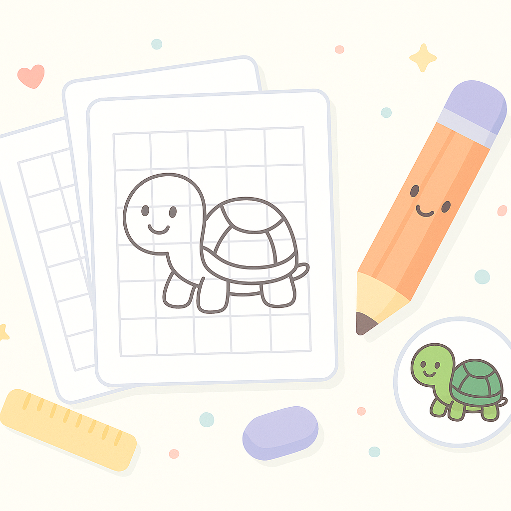 Grid Drawing Worksheets banner