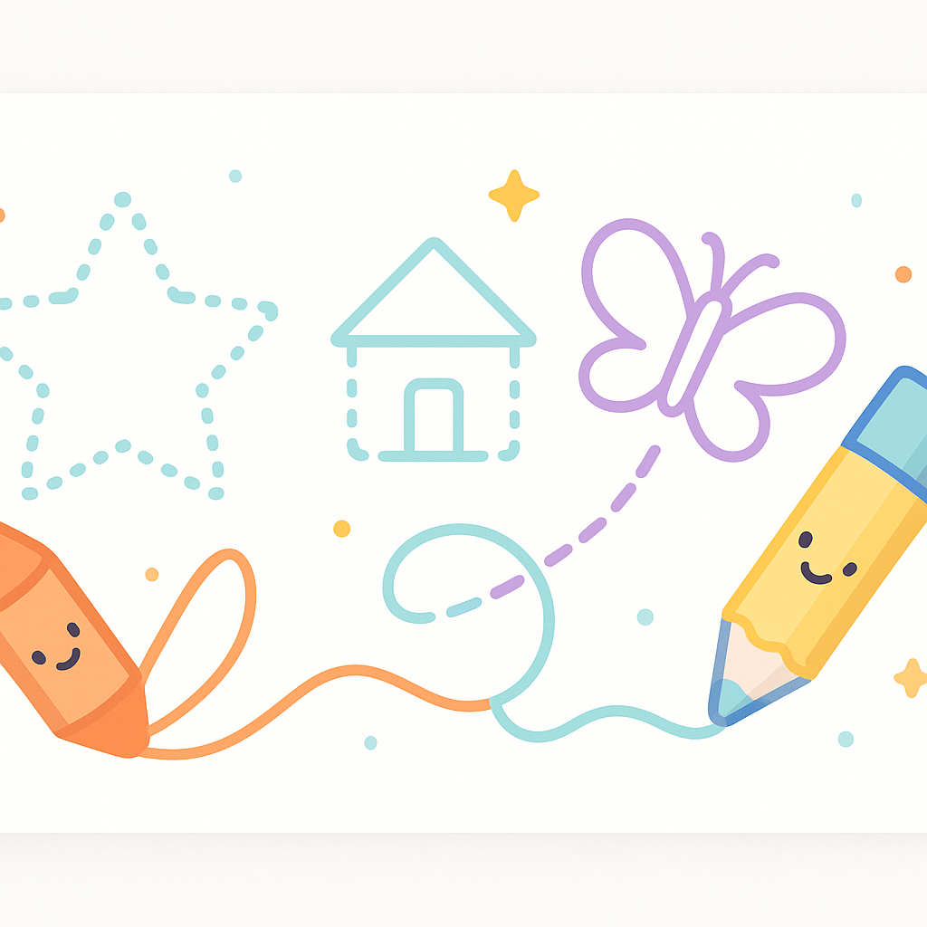 Line Tracing Worksheets banner